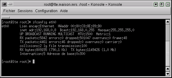 dhcp ifconfig eth0